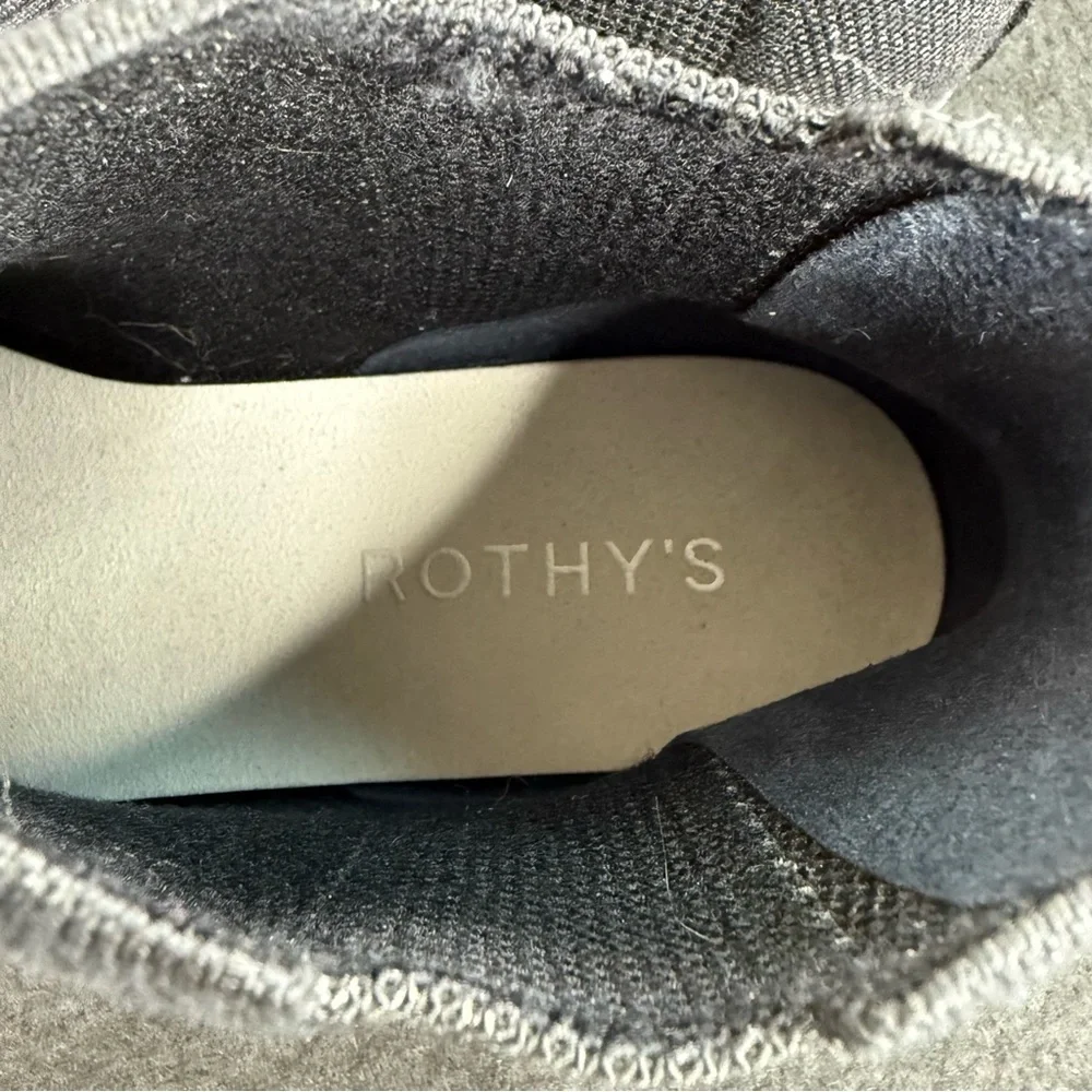 Rothy's The Merino Ankle Boot Black Merino Wool Pointed Toe Booties Size 10 EUC - Picture 10 of 14